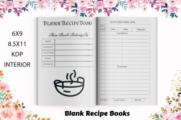 Blank Recipe Book KDP Interiors: A Creative Tool