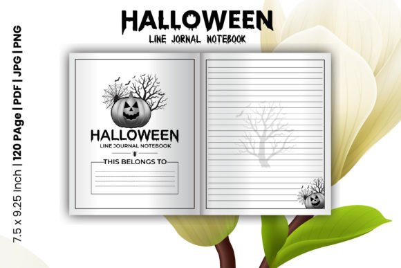 Halloween Line Journal KDP Interiors: A Unique and Creative Addition to Your Publishing Portfolio