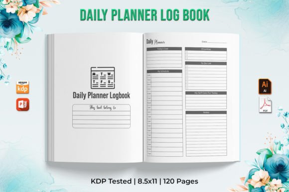Mastering Your Day with Editable Daily Planner KDP Interiors