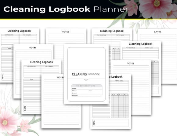 Maximize Your Cleaning Efficiency with the 2022 Cleaning Logbook Planner KDP Interior’s