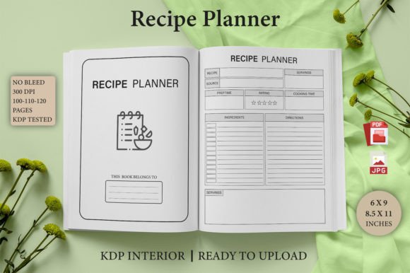 Recipe Planner for KDP Interiors: A Versatile Tool for Your Creative Projects