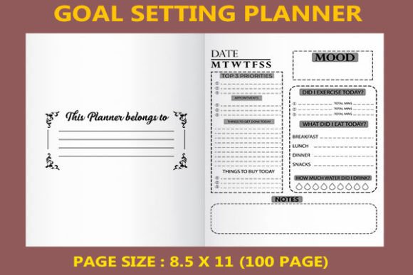 Unlock Your Potential with the Goal Setting Planner for Kdp Interiors