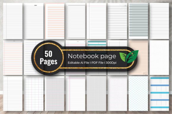 Unlocking Creativity with Notebook Paper Kdp Interiors: 50 Pages of Versatile Design